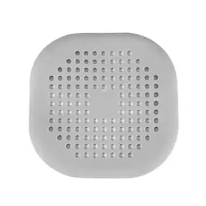 Abflusssieb Grau quadratisch mit Lochmuster – Grau